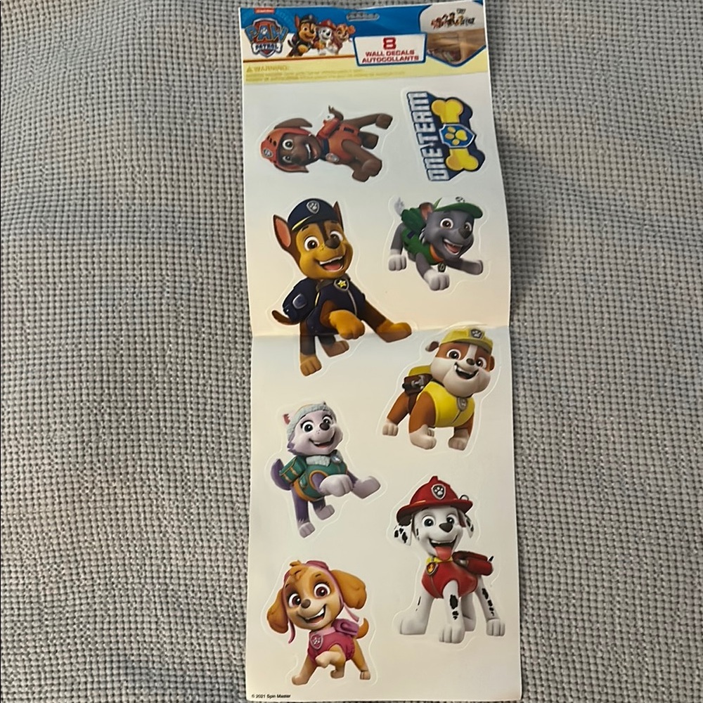 Paw Patrol wall decal stickers